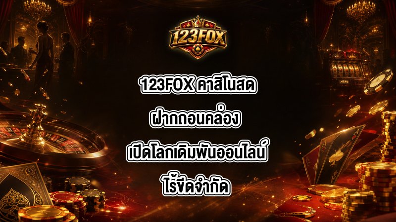 123FOX คาสิโนสดฝากถอนคล่อง
