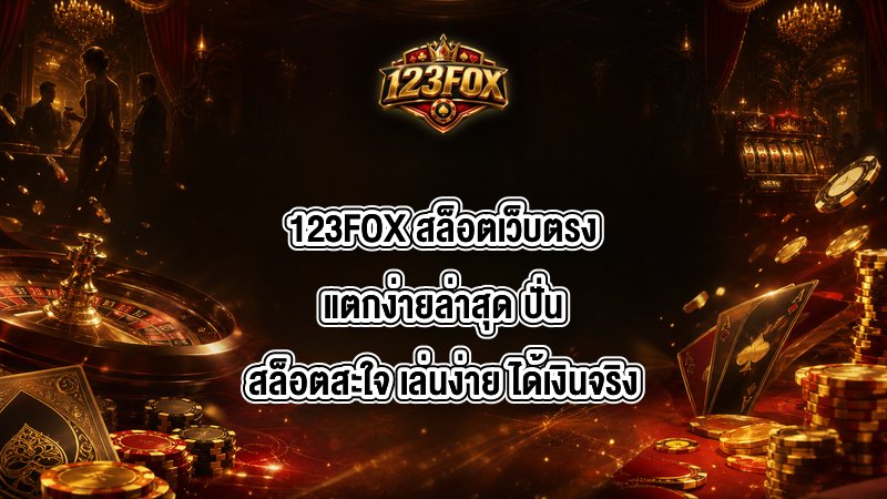 123FOX สล็อตเว็บตรงแตกง่ายล่าสุด